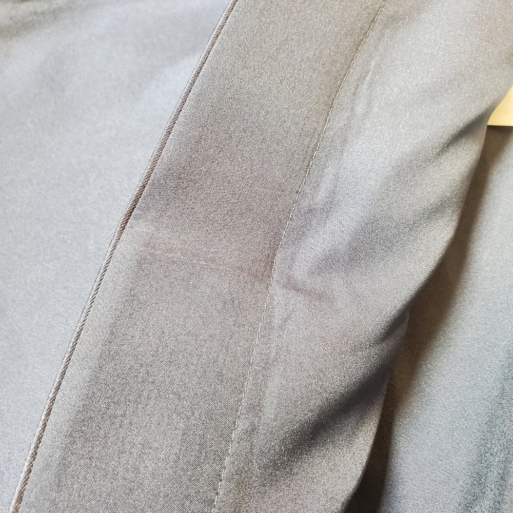 Dessy Collection Square Neck Satin Twill Midi Dress Full Skirt & Pockets Sz 6 - Picture 13 of 13